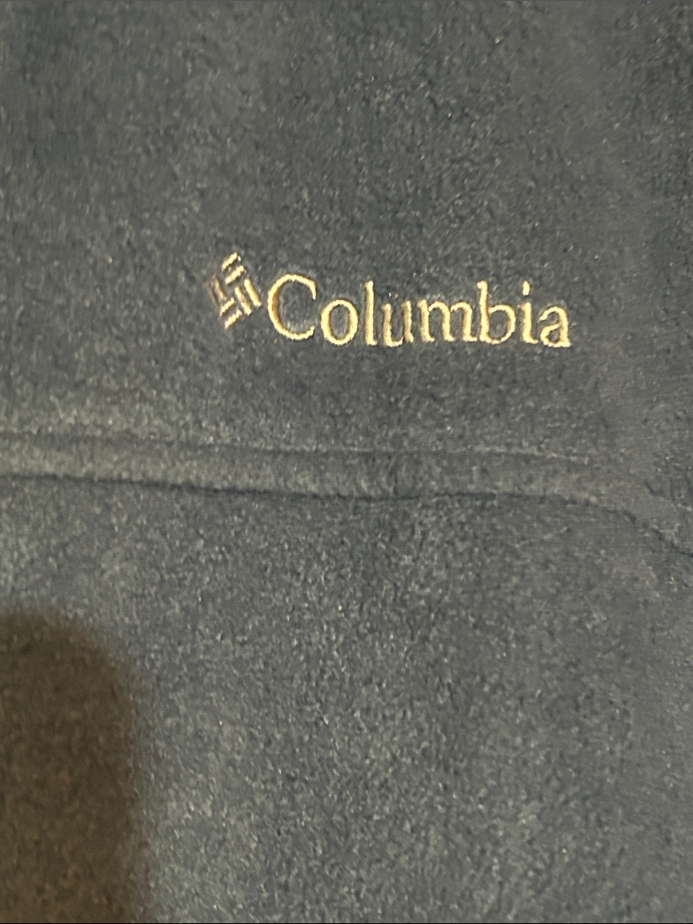 Columbia Kids Navy Fleece Jacket with Yellow Zipper - Picture 2 of 7